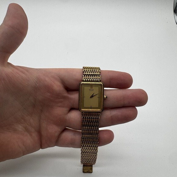 Seiko Accessories - Rare Vintage 80's SEIKO   9020-5119  quartz Gold Original Band Japan IT WORKS